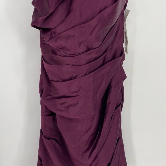 Bill Levkoff Egg Plant Purple Mini Dress Size 10 - Picture 6 of 8